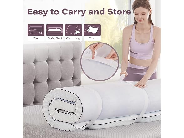 Soosleepy 3" Memory Foam Mattress Topper