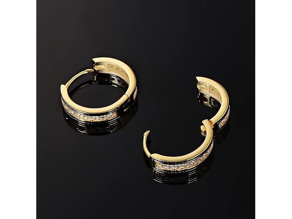 KRKC&CO NS615078 Hoop earrings men