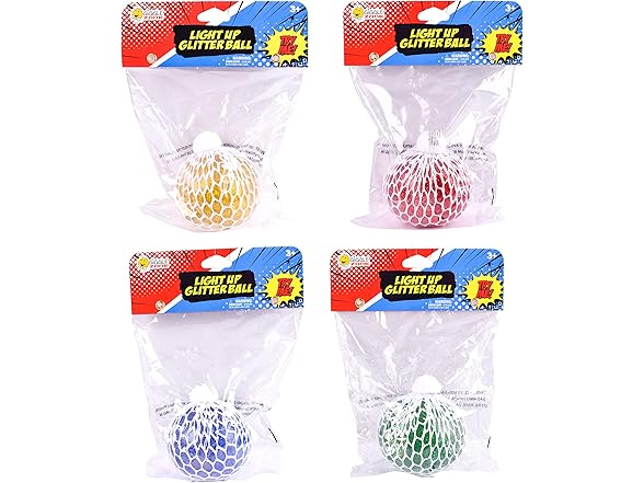 Sunny Days Entertainment Light Up Mesh Squeeze Ball