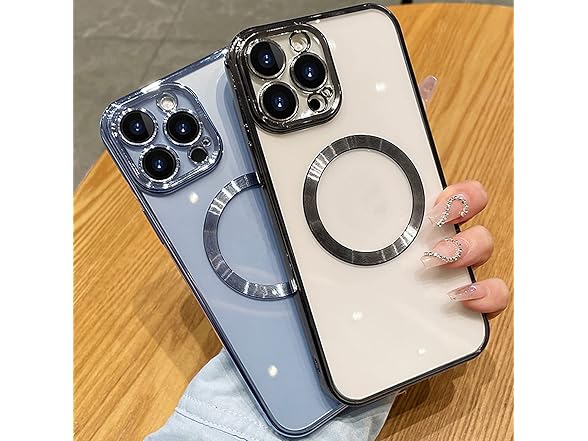 aowner Magnetic Clear Case for iPhone 11