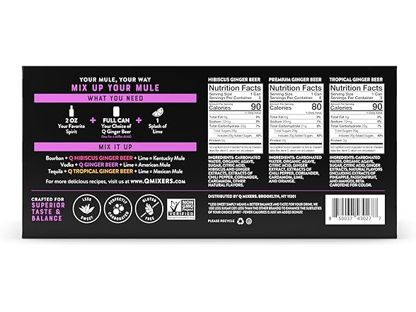 12PK Q Ginger Beer Variety Pack