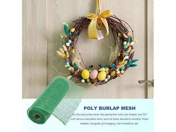 MECCANIXITY 10 Inch Poly Burlap Mesh for