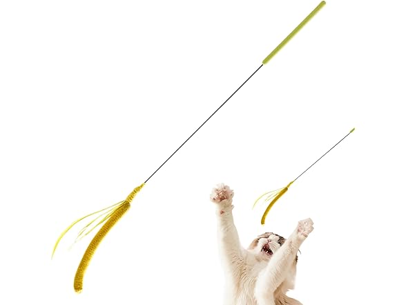 (2 Pack) Cat Wand Toy