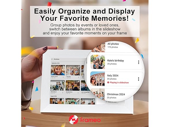 Smart WiFi Digital Photo Frame | 10.1in