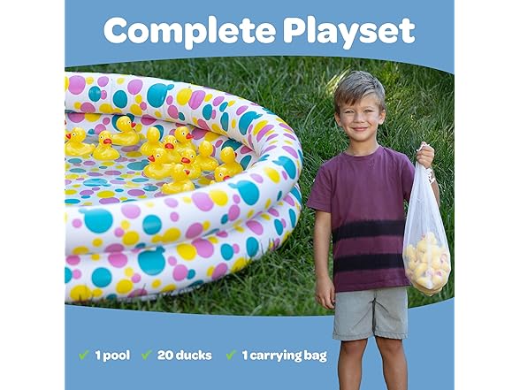 Grip A Pool Duck Pond Carnival Game -Choose Color