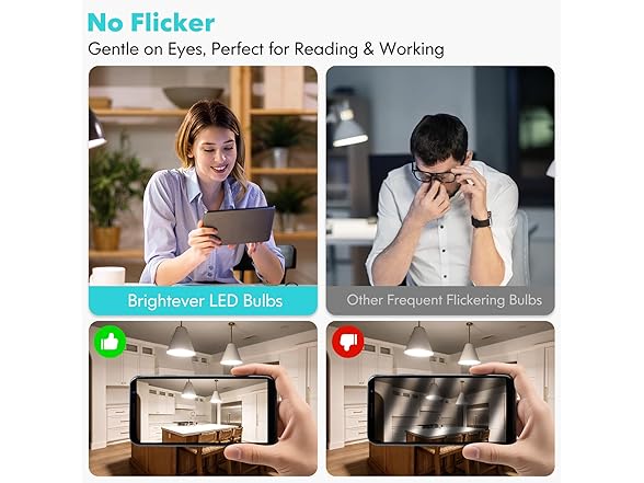 Brightever G25 LED Globe Light Bulbs 60W