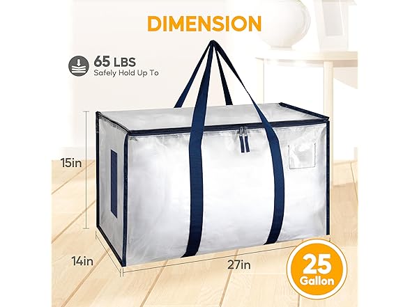 HealSmart 4 Pack Large Moving Bags