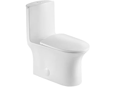 $154.99, Was $246.88, 37% Off! JINGZE Dual Flush Elongated Toilet, White dealfomo