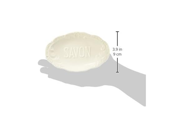 Abbott Collection White "S.A.V.O.N" Embossed