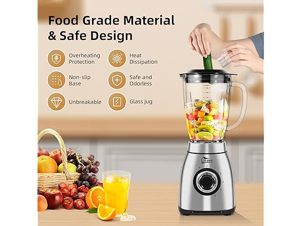Uten 800 Watt Hight Speed Countertop Blender