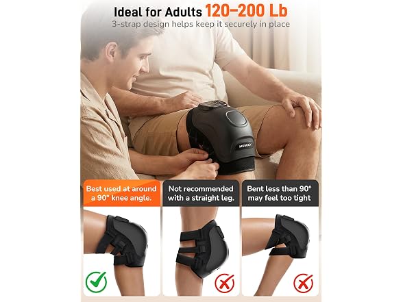 Musugy Knee Massager Heat Red Light