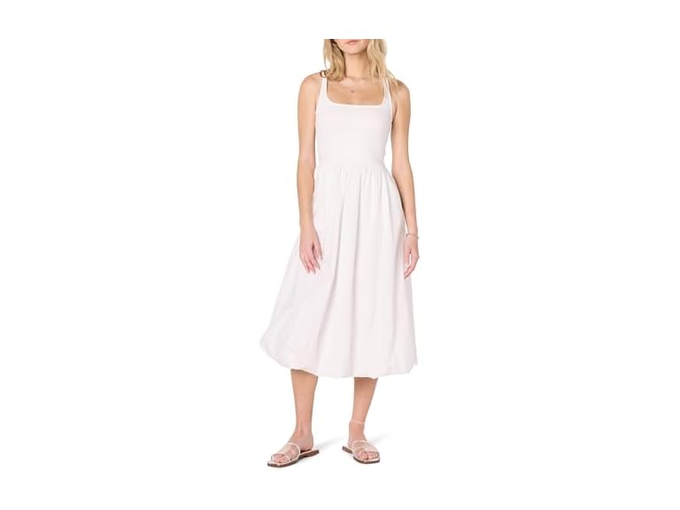The Drop Women Tina Scoop Neck Mixed Media Dress