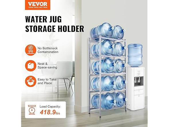 VEVOR 5 Tiered Water Jug Holder