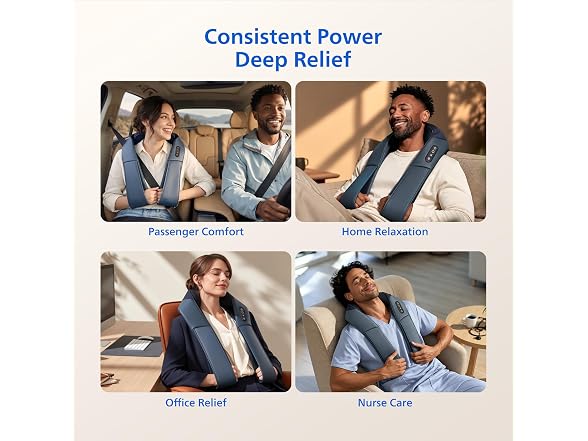 PHILIPS Cordless Shiatsu Massage Pillow