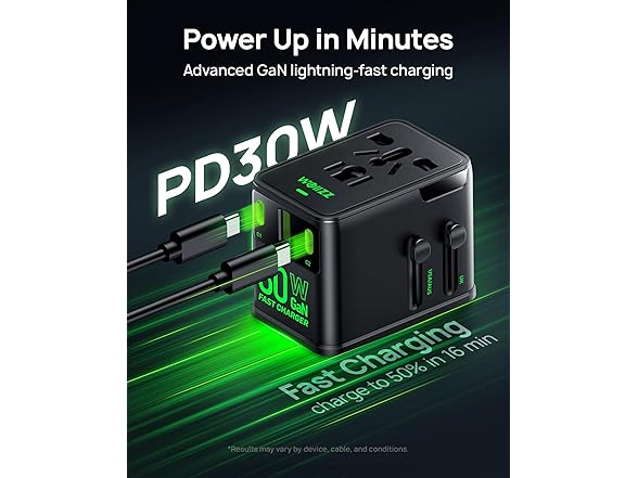 Wollzz Tiny Universal Travel Adapter