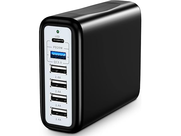 YCYD-LTC 6-Ports 100W USB-C Charging Station