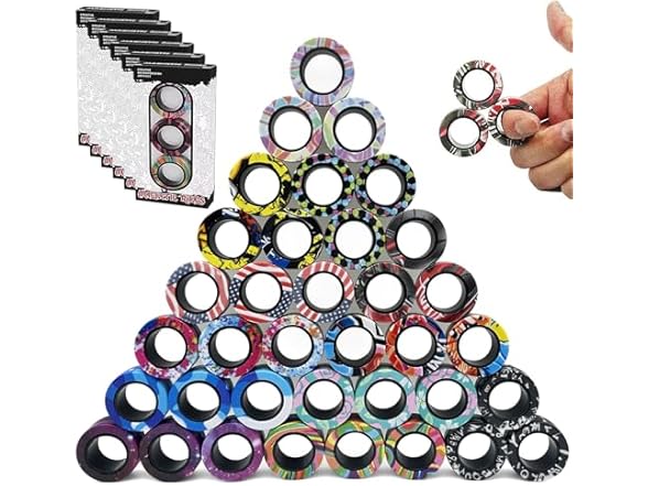 RURING Magnetic Rings Fidget Toys