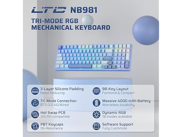 LTC Nimbleback NB981 Wireless Mechanical Keyboard