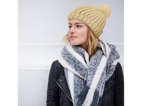 LUTHER PIKE Pom Pom Beanie for Women