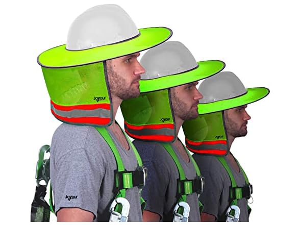 Hard Hat Sun Shade Full Brim 3-Pack