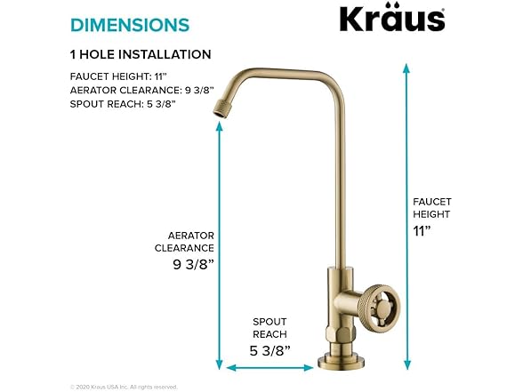 KRAUS Urbix 100% Lead-Free Kitchen Water