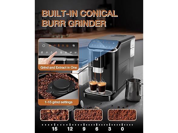 Zstar Fully Automatic Espresso Machine with Automatic Milk Frother