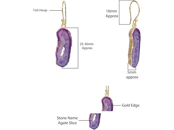 Dazzle Appeal Agate Earrings