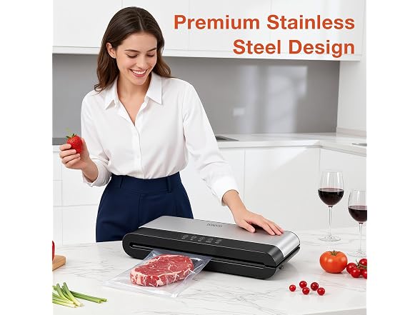 DOMIVIO 85Kpa Vacuum Sealer Machine w/ 20 Bags