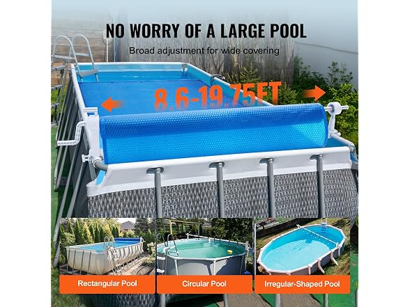Pool Cover Reel, Aluminum Solar Cover Reel