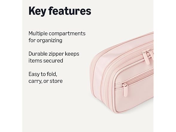 Amazon Basics Large Capacity Pencil Case