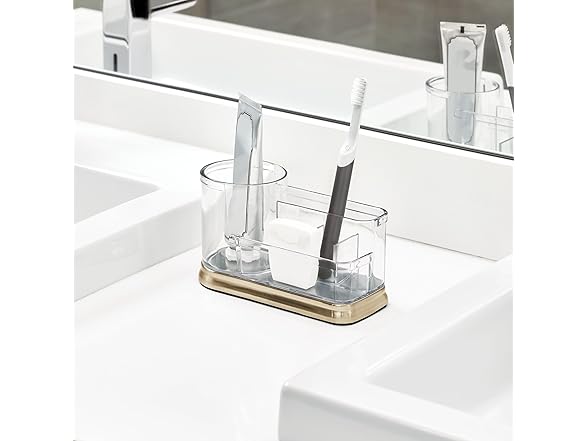 iDesign Divided Vanity Organizer for Bathroom