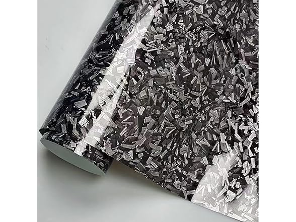 ASENDIWAY Grey Carbon Fiber Vinyl Wrap