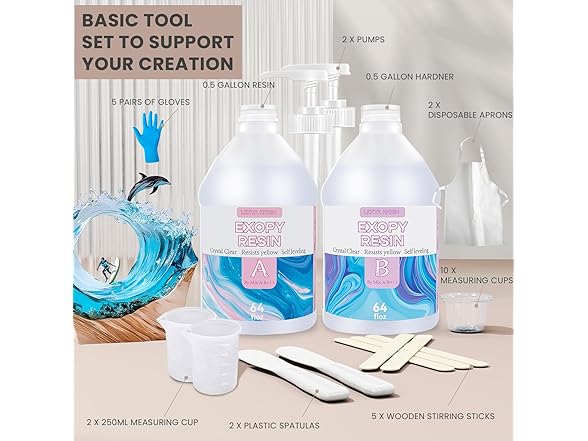 LEEYA Epoxy Resin Crystal Clear