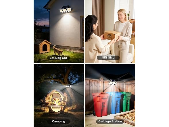 Brightown 1 Pack Solar Flood Outdoor Lights