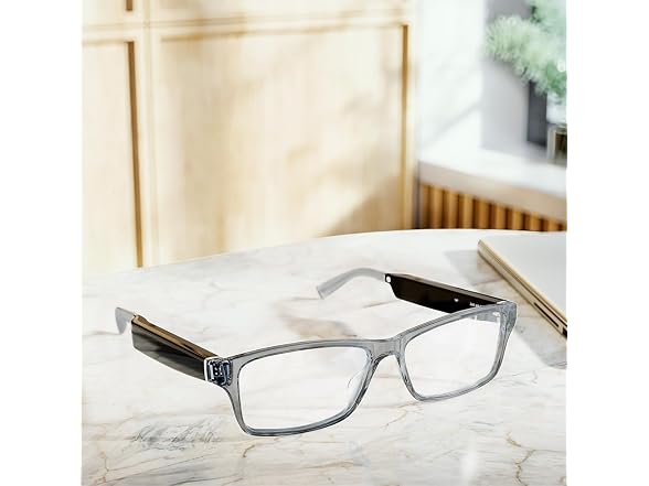 (NEW) Amazon Echo Frames Smart glasses, Designed for Alexa+, Modern Rectangle frames in Charcoal Gray