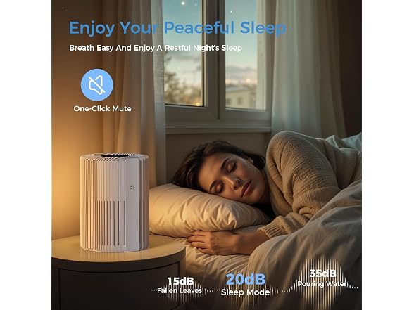 VOOPNU Air Purifier, 1095 Sq.Ft