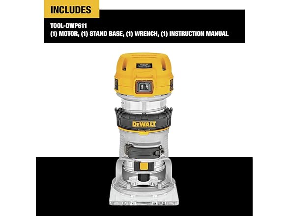 DEWALT DWP611 Router, Fixed Base