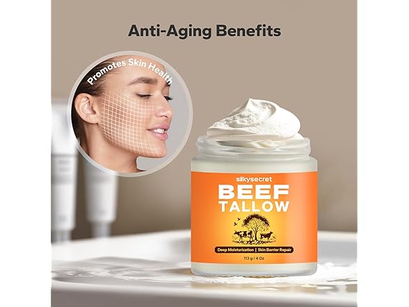 SilkySecret Beef Tallow for Skin