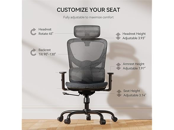 NOBLEWELL BC077025030064 Ergonomic office chair (Open Box)