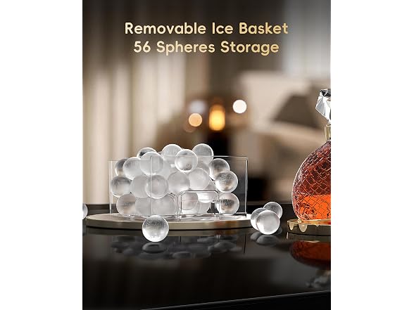 ecozy 2in Clear Ice Ball Maker, 144/Day