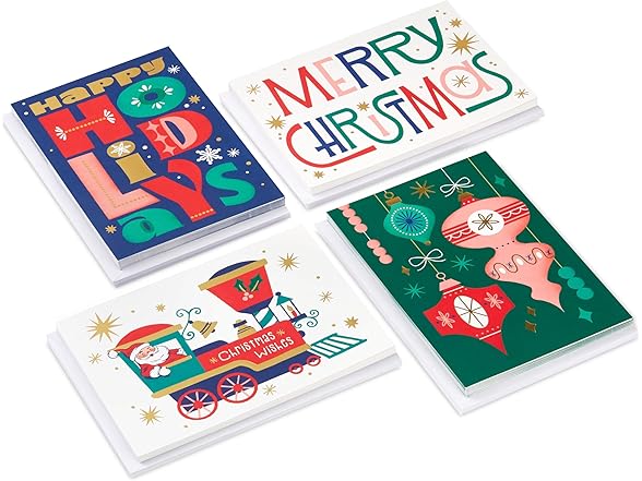 Hallmark Bulk Retro Christmas Card Assortment