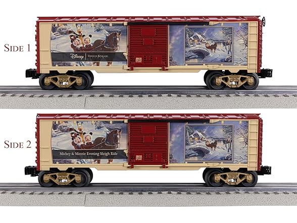 Lionel Disney Mickey & Minnie Evening Sleigh Ride Christmas Boxcar
