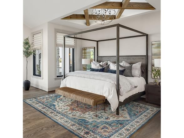 Gertmenian Boho Rug 5x7 Soha Blue