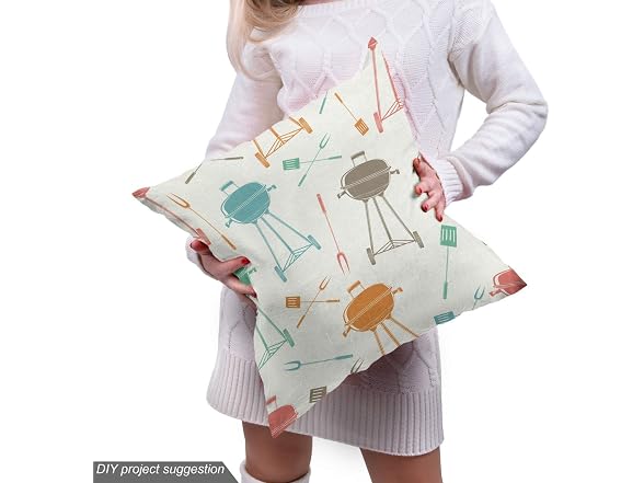Ambesonne BBQ Fabric by The Yard