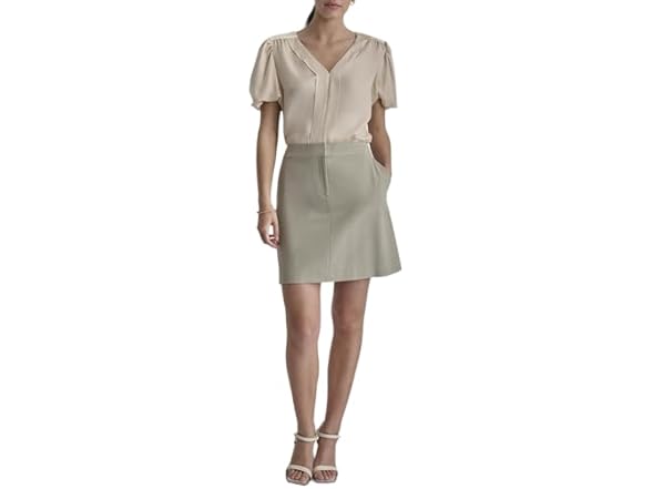 DKNY Women's Fatigue A-Line Skirt (14)