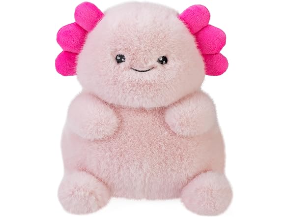 Wild Republic Tummykins Axolotl Stuffed Animal - 8"