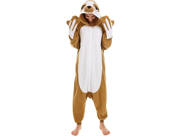 CANASOUR Women's Halloween Sloth Onesie Fluffy - Gallery 6