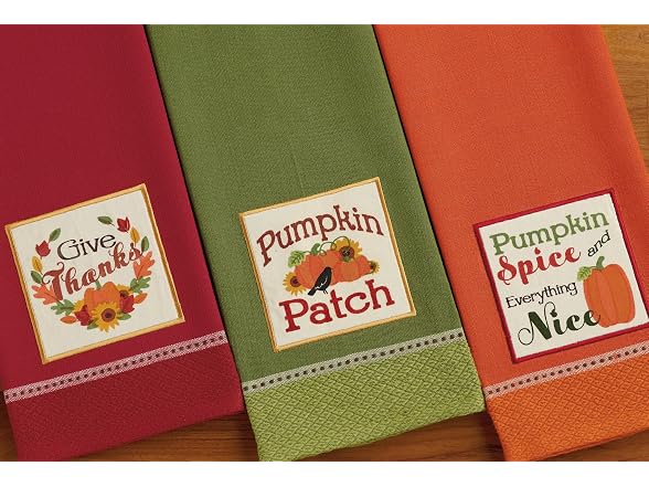 DII Thanksgiving Fall Kitchen Towels