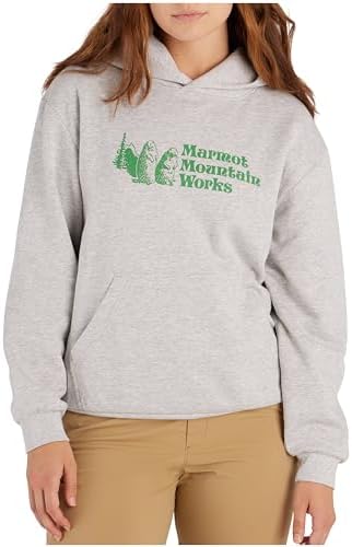MARMOT Women's MMW Hoody, Light Grey Heather, Medium