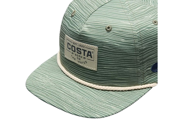 Costa Del Mar Mens Printed Unstructured Hat, Dark Sage